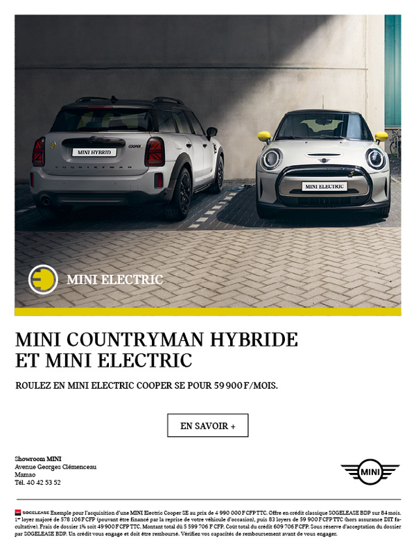 MINI hybride Tahiti